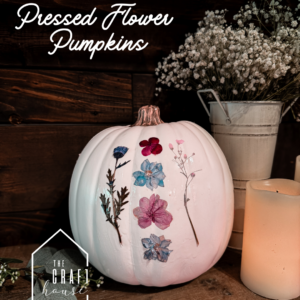 Pressed Flower Pumpkins