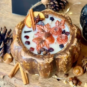 Pumpkin candles