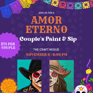 Dia De Los Muertos Paint & Sip